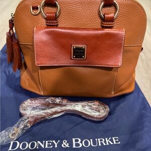 Dooney & Bourke Two-Tone Leather Audrey Satchel